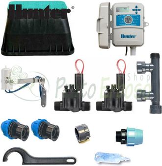 Hunter Kit De Riego De 2 Zonas Con Controlador Exterior X2