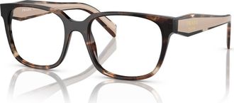 Prada 52mm Rectangle optical glasses in Brown at Nordstrom