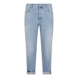 Brunello Cucinelli Brunello Cucinelli, Slim-fit Jeans, male, Blue, Size: XL M283Pd3210 Jeans