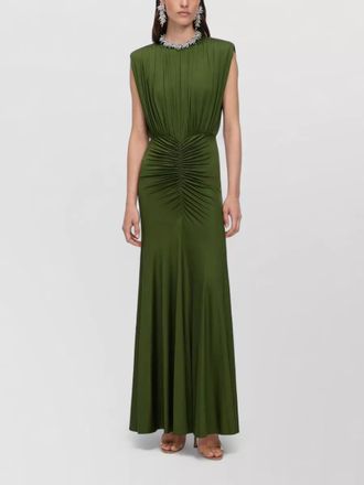 Self Portrait gathered jersey maxi dress