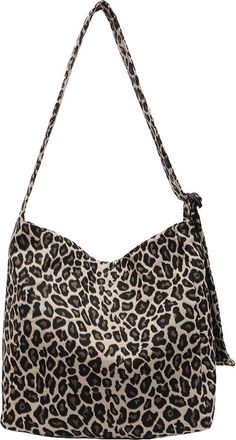 Generic Crossbody Bag for Women Leopard Print Messenger Bag Adjustable Strap Retro Handbag Large for Work Travel (Khaki)