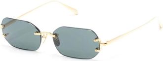 Linda Farrow Lfl 1477 C1 SUN Zonnebrillen - Dames - Zonnebrillen - Geel - 58 MM - Accessoires