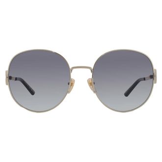 Gucci Grey Round Ladies Sunglasses GG2047S 001 58