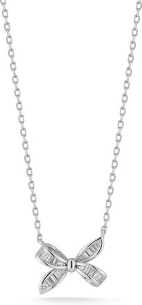 Glaze Jewelry Sterling Silver Bow Knot Necklace