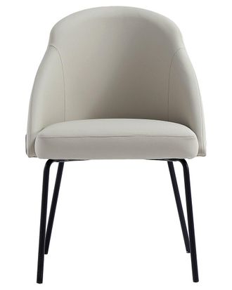 Manhattan Comfort Gracie Modern Leatherette Dining Chair With Steel Legs
