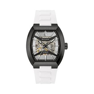 Bulova Maquina Automatic Skeleton Dial Mens Watch 98A345