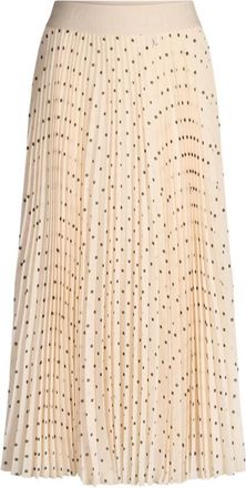 Joop Salma Geplooide Rok - Dames - Midirokken - Beige - M - Rokken