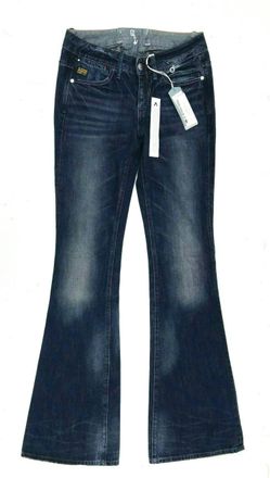G-Star Womens Abby Flare Jeans In Medium Aged