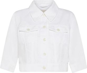Seventy Giacca in misto lino - Dames - Spijkerjassen - Wit - 2XS - Linnen - Jassen