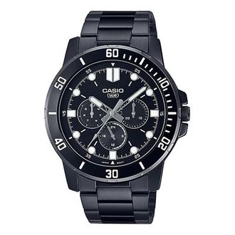 Casio Casio Dress Classic Minimalistic Analog Watch Black White MTP-VD300B-1E