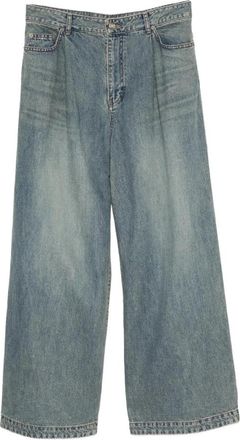 Juun.J Sahara Wide-Leg Jeans - Heren - Loose Fit Jeans - Blauw - M - Katoen - Jeans