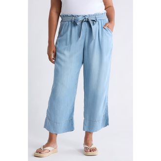 Workshop for the Republic Chambray Crop Pull-On Pants in Blue Denim at Nordstrom Rack, Size 1 X