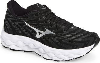 Mizuno Wave Sky 8 Running Shoe - Wide Width in Black-Silver at Nordstrom Rack