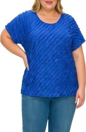 Standards & Practices Ruffle Top in Cobalt Blue at Nordstrom, Size 3 X