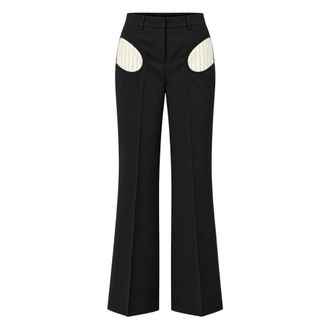 A Paper Kid Pantalones Anchos - Trousers - Mujer - Negro - XS