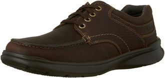 Clarks Mens Cotrell Edge Oxford, Brown Oily Leather, 7.5 UK