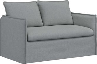 vidaXL Sof&aacute; Gris Claro 136 X 82 X 85 Cm Tela Vidaxl