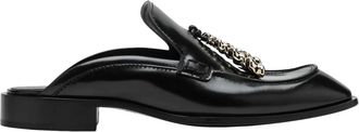 Loewe Schoenen, Dames, Zwart, 38 EU, Leer, Edge Loafer Mule
