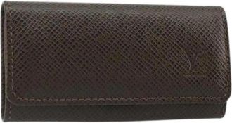 Louis Vuitton Pre-owned Key Case - Dames - Vintage Accessoires - Bruin - ONE Size - Leer - Vintage