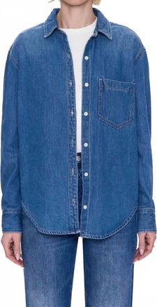 Pistola Denim Jamie Essential Denim Shirt In Medium Blue