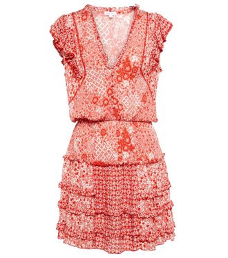 Poupette St Barth Miniabito Paulina con stampa floreale