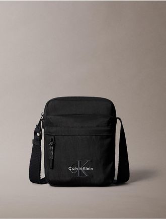 Calvin Klein Mens Monologo Reporter Bag - Black