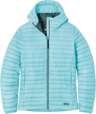 Stio | Womens Pinion Down Hooded Jacket, Size Extra Small in Horizon
