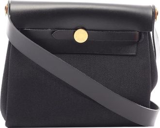 Herm&egrave;s Pre-owned Hermes Military Toile and Vache Hunter Herbag Zip 20 Ladies UWGECCLMPY0Q53AC