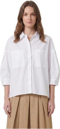Max Mara Smmancella Bluse - Dames - Overhemden - Wit - XS - Overhemden