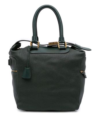 Celine 2009 Leather satchel - women - Calf Leather - One Size - Green