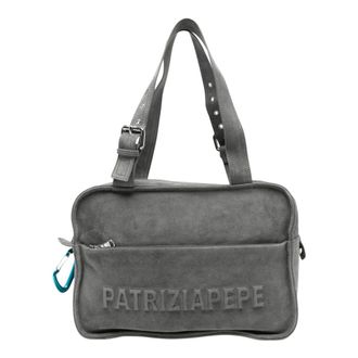 Patrizia Pepe Dames, Tassen, Grijs, Maat: ONE Size Leer
