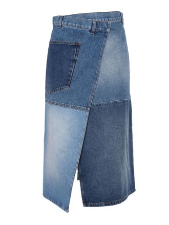 Philosophy di Lorenzo Serafini Blue Denim Skirt