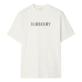 Burberry 26 Logo Cotton T-shirt Chalk White 81223891