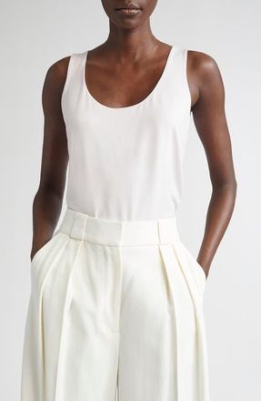 St. John Polished Stretch Jersey Tank in Primrose at Nordstrom, Size Medium