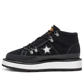 Converse (WMNS) Converse Fleece Lined Boot One Star Thick Sole Black White 566163C