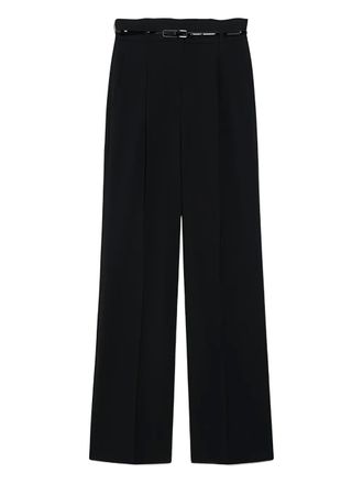 Max Mara Marusca belt high-waisted trousers - Nero