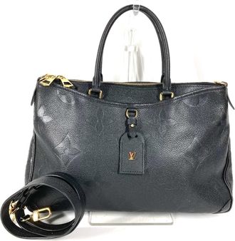 Louis Vuitton Monogram Empreinte Black Noir Monogram Empreinte Shoulder Bag Tote Bag (Pre-Owned)