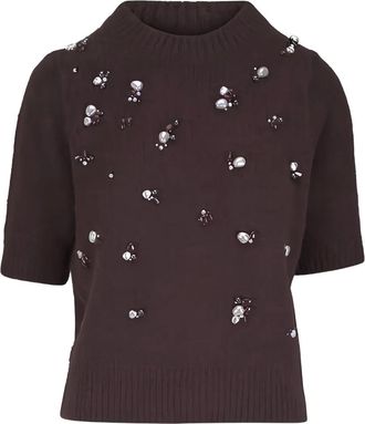 Dorothee Schumacher Maglione con decorazione - Marrone