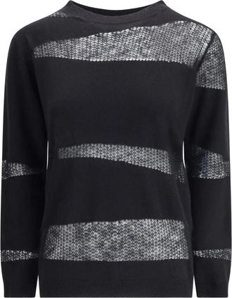 Fabiana Filippi Womens Mesh-Inserts Sweater Aw25 W