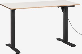 Sklum Escritorio Elevable El&eacute;ctrico Rectangular Con Funci&oacute;n De Memoria En Madera Y Hierro Serpi Sklum &x2194&xfe0e 120 Cm