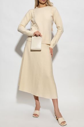 Jil Sander Wool Sweater, Womens, Cream