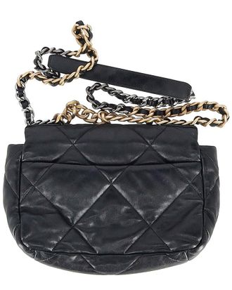 Chanel Black Quilted Leather 19 Large Flap Bag (Authentic Pre-Loved)