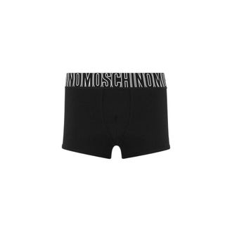 Moschino Boxer in stretch jersey Rubber - Heren - Onderbroek - Zwart - 2XL - Katoen - Ondergoed