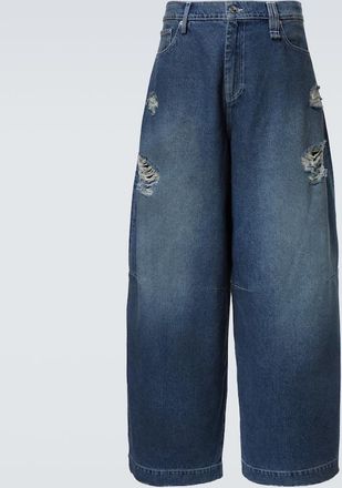 Simone Rocha Jeans a gamba larga distressed