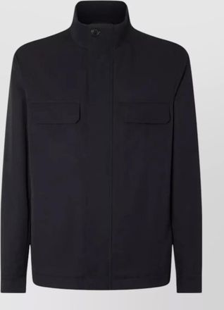 Ermenegildo Zegna leisurewear long jacket high collar design