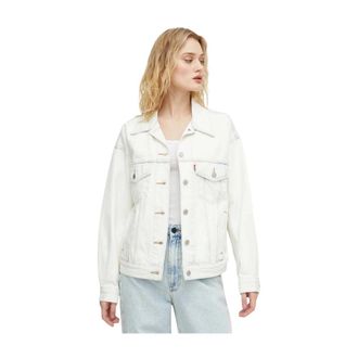 Levi's Jassen, Dames, Wit, S, Denim, 90S Trucker Jacket