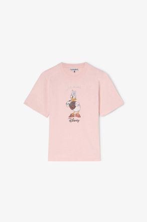Ganni Pink Daisy Duck Printed Baby Fit T-shirt - Size XXS Organic Cotton