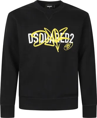 Dsquared2 Black Cool Fit Cotton Sweatshirt