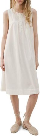 Mango Embroidered Cotton Nightgown in Ivory White at Nordstrom, Size Medium