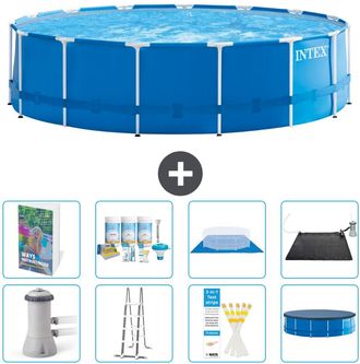 Intex Piscina Con Estructura Redonda - 457x122 Cm - 9-piezas S632